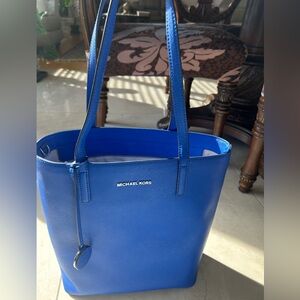 Deep blue Michael kors tote bag